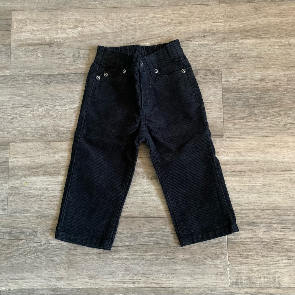 NWT Janie and a Jack size 12 to 18 months Corduroy black bootcut boys
